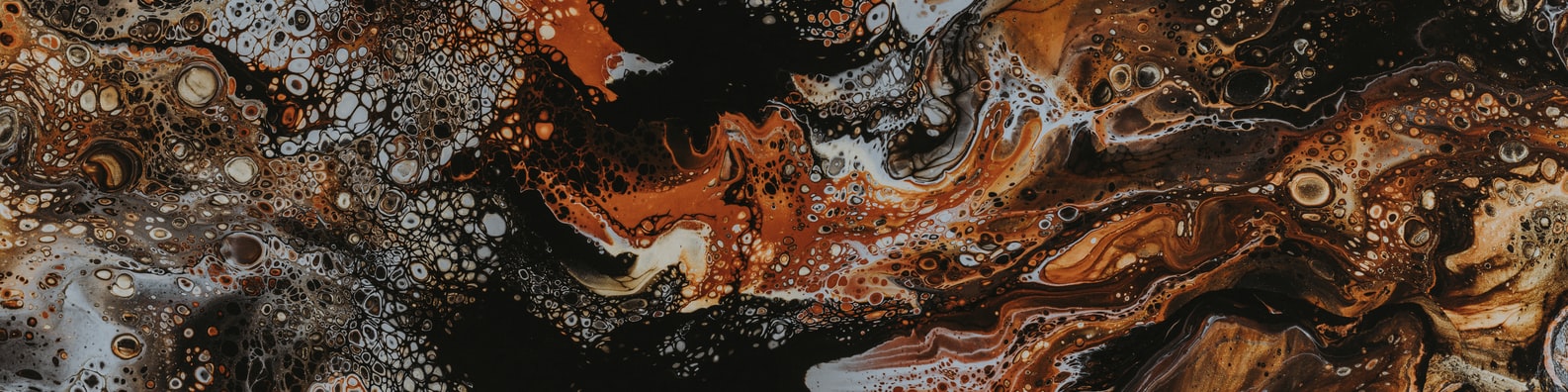 Abstract LinkedIn Cover Photo with Caramel Macchiato