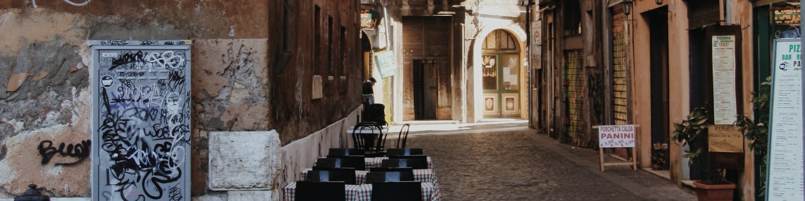 Business LinkedIn Cover Photo with A Nice Cafe By The Street