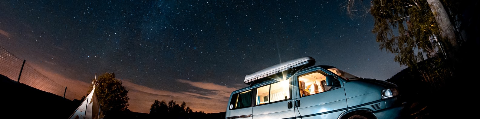 Nature LinkedIn Cover Photo with Camping_while_stargazing