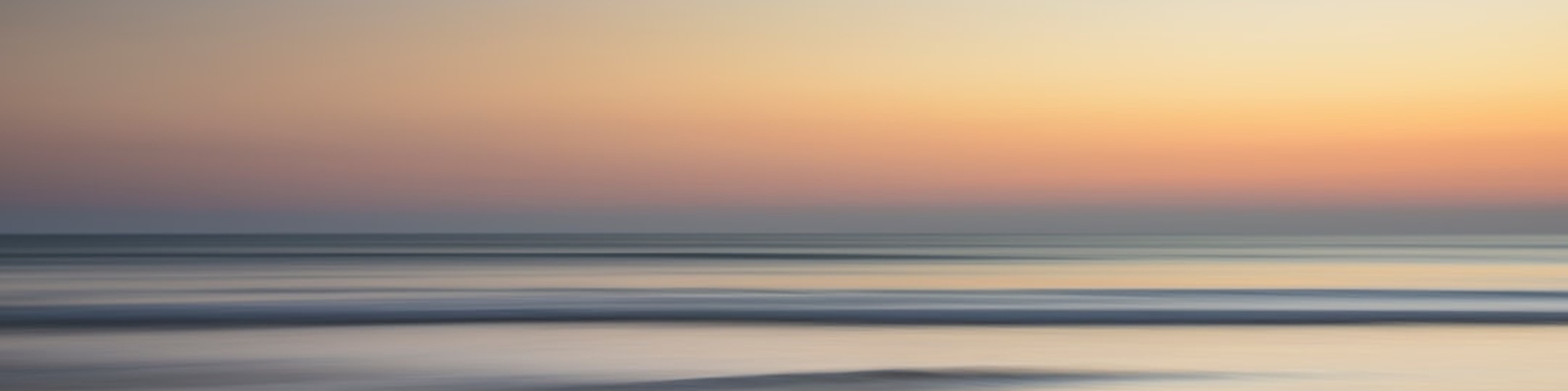 Nature LinkedIn Cover Photo with Calm Sea Golden Clouds Sky