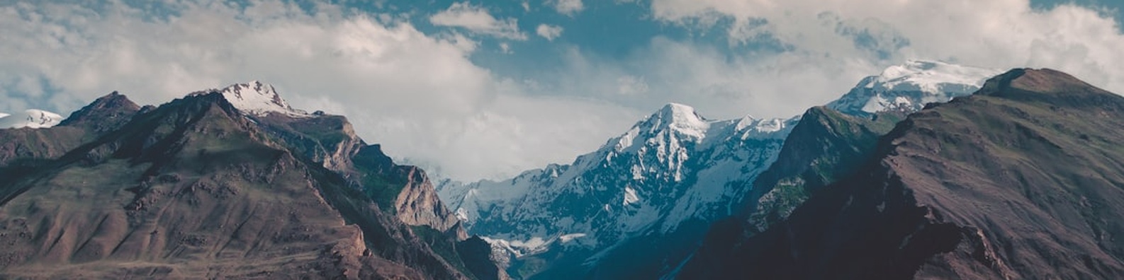 Nature LinkedIn Cover Photo with Snow Capped Mountain Range Scenery