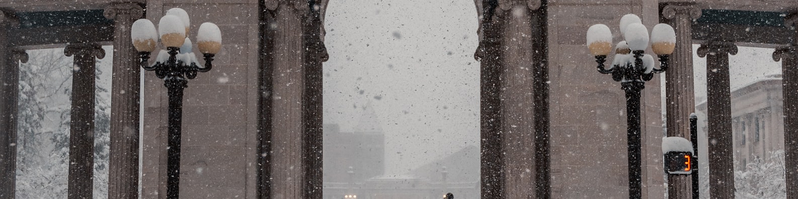 Urban LinkedIn Cover Photo with It Is A Snowy Day