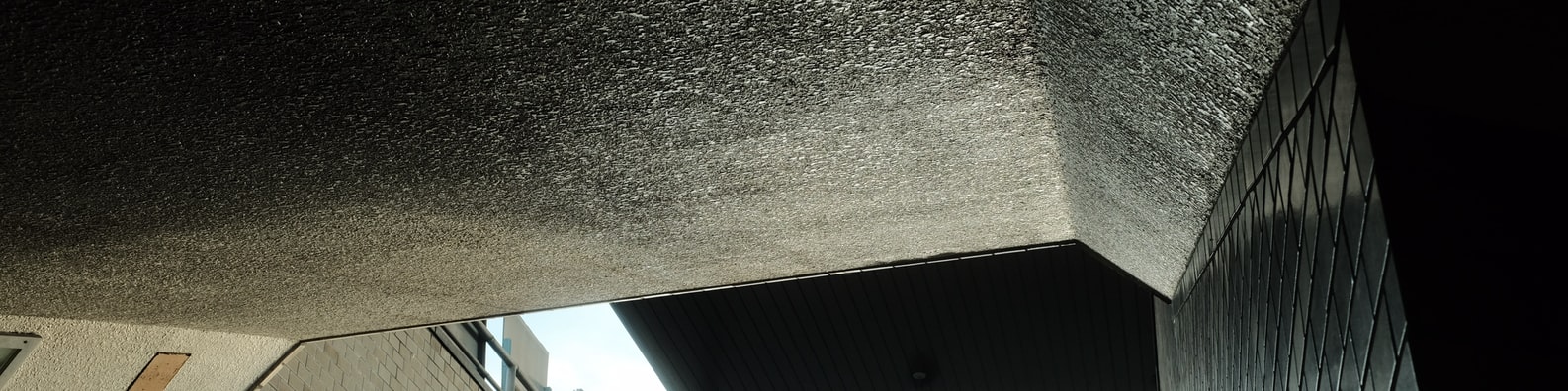 Urban LinkedIn Cover Photo with Looking Up At The Ceiling